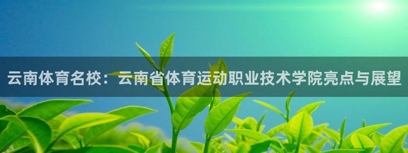 yy易游官网下载招商:云南体育名校:云南省体育运动职业技术学